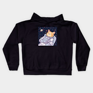 Astronaut Cat Kids Hoodie